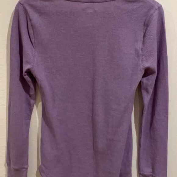 NEW Purple Waffle Top - size Medium - Picture 3 of 3